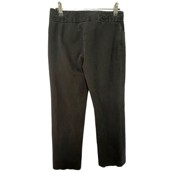Gap Black Baggy Wide Leg Mid-Rise Stretchy Pants With Attached Belt - Picture 4 of 4